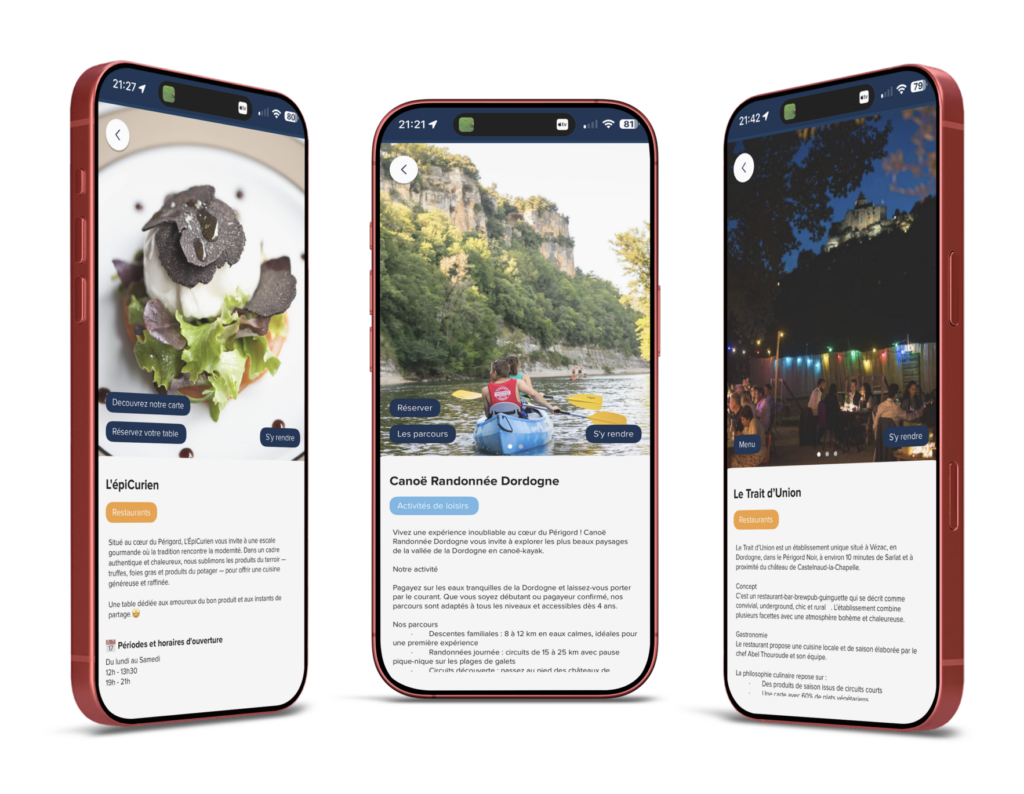 illustration d'intégration d'images sur l'application La Clé, livret d'accueil digital pour hébergeurs